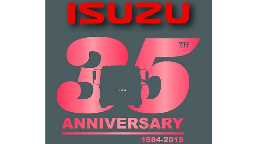 Trailerbodybuilders 11683 Isuzu 35th Anniversary Logo Copy