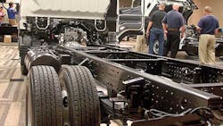 The Mitsubishi Fuso Canter FE125 is now available with a 1693inch wheelbase that can accommodate truck bodies up to 20 feet long The Mitsubishi Fuso Canter FE125 is now available with a 1693inch wheelbase that can accommodate truck bodies up to 20 feet long