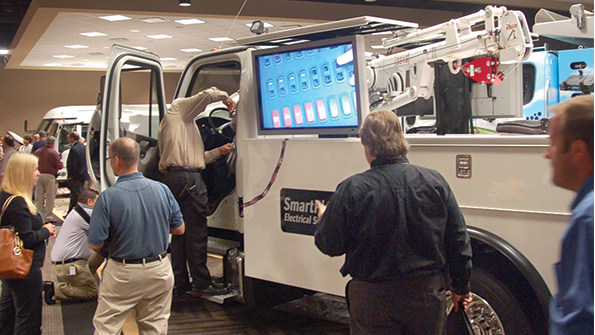 Freightliner attracted attention with this video explaining how truck upfitters can use the SmartPlex electrical system to save time and improve quality when making electrical connections on Freightliner chassis