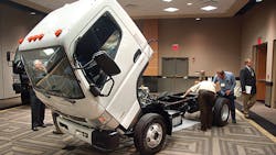 After Mitsubishi Fuso provided details on installing bodies and equipment on their chassis NTEA members were able to observe firsthand After Mitsubishi Fuso provided details on installing bodies and equipment on their chassis NTEA members were able to observe firsthand