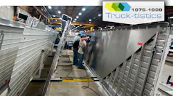 Interior shot of trailer manufacturing facility