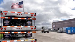 Next to I-29 in Sioux City, a giant American flag has already become a local landmark that shows the way to the new home of Mid-Sates Utility Trailer and Keizer Refrigeration.