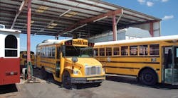 School buses are a major product line at Auto Safety House, a truck equipment distributor with three locations in Arizona and a fourth in Las Vegas NV.