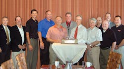 Representatives of Wabash National were presented with the Customer Excellence Award from Pressure Systems International in a private ceremony held during the TTMA convention April 20.