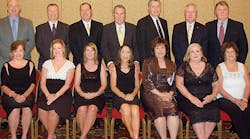 Chuck and Cheryl Oakes, Whiting Door Manufacturing; Perry and Sue Bahr, Henderickson; Steve and Kelly Meagher, Peterson Manufacturing; Steve and Candi Robinson, Pressure Systems International; Ray and Joan Mueller, Reyco Granning Suspensions; Terry and Gail Rone, Accuride Corporation; Dan and Becky Wallace, Phillips Industries.