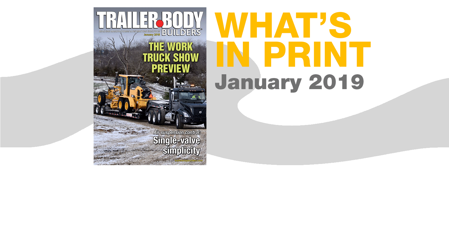 Trailer/Body Builders, January 2019 cover