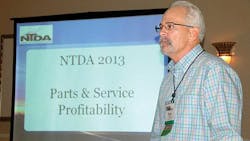 Dave Durand vicepresident of aftermarket parts for Great Dane Trailers shares his expertise during the NTDA convention Dave Durand vicepresident of aftermarket parts for Great Dane Trailers shares his expertise during the NTDA convention