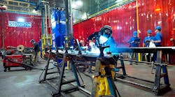 The RoboVent system installed at Stoughton’s main manufacturing facility has drastically reduced fumes, dust, and smoke that welding produces, and has even resulted in a reduction in energy costs. The RoboVent system installed at Stoughton’s main manufacturing facility has drastically reduced fumes, dust, and smoke that welding produces, and has even resulted in a reduction in energy costs.