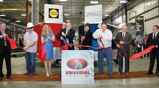 Universal Trailer held a grand opening of its 200,000-sq-ft plant in Bristol IN March 24. The facility marks a new way for Universal Trailer to produce light- and medium-duty trailers.