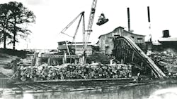 Overseas Hardwoods Company Mobile AL is celebrating its 50th anniversary in April But the family who owns OHC started the Old Mobile River Sawmill Company 100 years ago this month Because hardwood logs do not float they needed help from ldquogunboatsrdquo to provide the needed buoyancy The gunboats were designed after the pontoon boats that ferried artillery across rivers during the Civil War Overseas Hardwoods Company Mobile AL is celebrating its 50th anniversary in April But the family who owns OHC started the Old Mobile River Sawmill Company 100 years ago this month Because hardwood logs do not float they needed help from ldquogunboatsrdquo to provide the needed buoyancy The gunboats were designed after the pontoon boats that ferried artillery across rivers during the Civil War