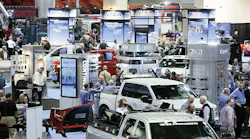 The Work Truck Show features the newest vocational trucks vans vehicle components and equipment on an exhibit floor covering more than 500000 square feet at the Indiana Convention Center