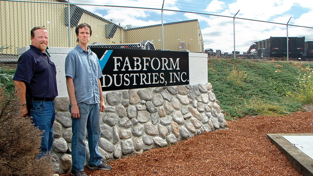 Rob Ikola left is the founder of Fabform Industries in Roseburg OR His son Brandon winner of this yearrsquos NATM Young Entrepreneur Award has now taken over daytoday operations of the trailer manufacturing company