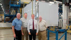 Dave Jarrett Fred Seymour and Ray Doll welcome back Larry McQuoid left who started Multivans in 1962 They are shown in front of one of the three production lines in the new 125000sqft Multivans plant in Bolton Ontario Dave Jarrett Fred Seymour and Ray Doll welcome back Larry McQuoid left who started Multivans in 1962 They are shown in front of one of the three production lines in the new 125000sqft Multivans plant in Bolton Ontario
