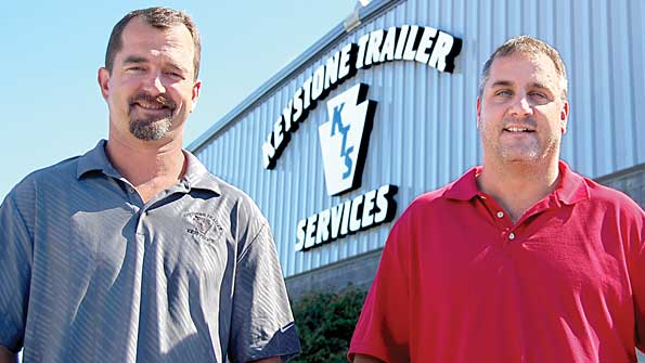 President Nicholas Hauck and GM Dan Shenberger lead Keystone Trailer Services of York PA