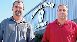President Nicholas Hauck and GM Dan Shenberger lead Keystone Trailer Services of York, PA.