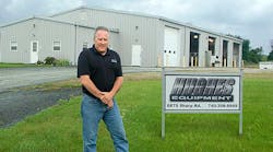 Todd Hughes heads up Hughes Equipment, a three-year-old company that combines truck equipment with some of the truck body manufacturing expertise he acquired as manager of the Stahl plant in Cardington OH.