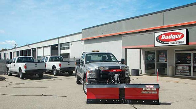 Badger Truck Equipment shares this 18-bay shop with Badger Isuzu. Combined, the Milwaukee-based Badger Truck Center represents Dodge, Ram, Chrysler, Jeep, and Ford.