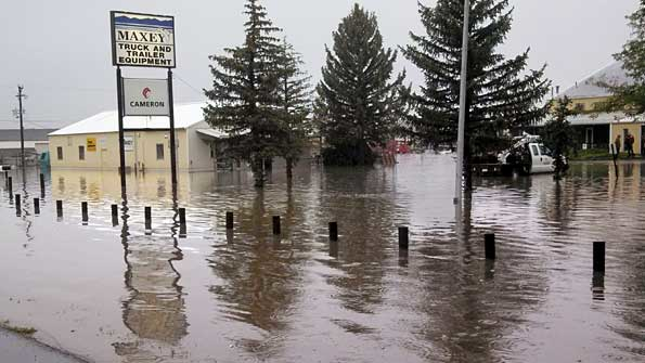 More than a foot of water flowed through the Maxey parts department in Fort Collins CO last year