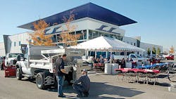 A 108000sqft shop is home of Semi Service Inc a truck equipment distributor and trailer dealer in Salt Lake City UT A 108000sqft shop is home of Semi Service Inc a truck equipment distributor and trailer dealer in Salt Lake City UT