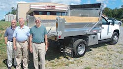 Roy OrsquoNeal sales manager Gary Shoup president and Jerry Pool operations manager display a sample of an aluminum dump body built at the TruckCraft plant in Chambersburg PA Roy OrsquoNeal sales manager Gary Shoup president and Jerry Pool operations manager display a sample of an aluminum dump body built at the TruckCraft plant in Chambersburg PA