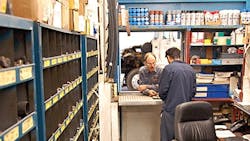 Interface between parts and service Interface between parts and service