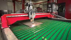 Plasma cutting closeup Plasma cutting closeup