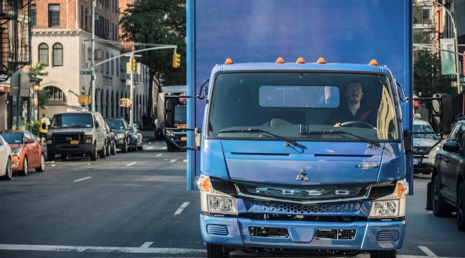 Mitsubishi Fuso officially launched its all-electric, zero-emission truck, the eCanter, to commercial customers during a Sept. 14 event in New York City.