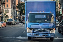 Mitsubishi Fuso officially launched its allelectric zeroemission truck the eCanter to commercial customers during a Sept 14 event in New York City Mitsubishi Fuso officially launched its allelectric zeroemission truck the eCanter to commercial customers during a Sept 14 event in New York City