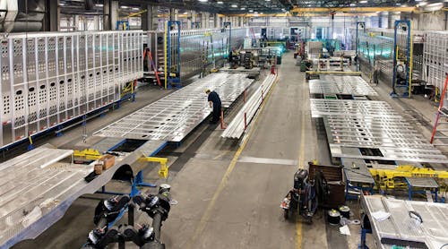 Trailer production at Merritt Trailers now has 50,000 square feet of additional plant space now that Merritt Aluminum Products has moved into its own plant.