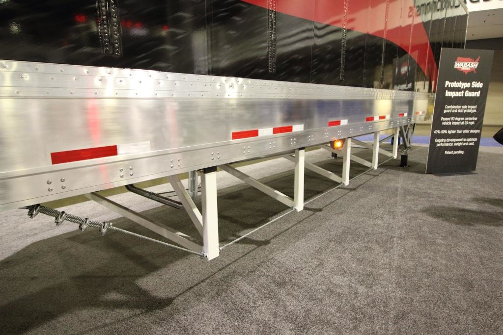 Wabash prototype Side underride guard with aero skirt Trailer Body