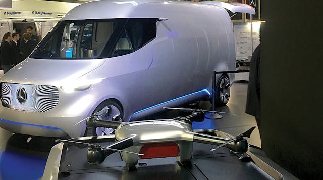 Mercedes' last-mile delivery concept van