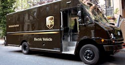 UPS electric truck UPS electric truck