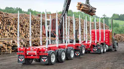 Manac logging trailer