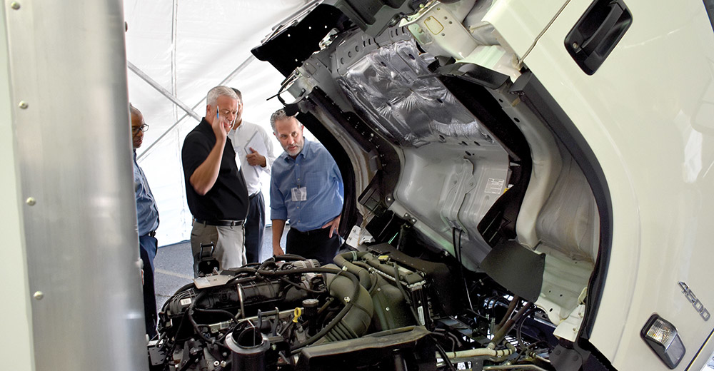 A look at Chevy engine compartment