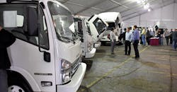 Isuzu Commercial Truck brought along a range of cabovers. Isuzu Commercial Truck brought along a range of cabovers.