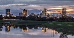 Scenic Fort Worth downtown skyline Scenic Fort Worth downtown skyline