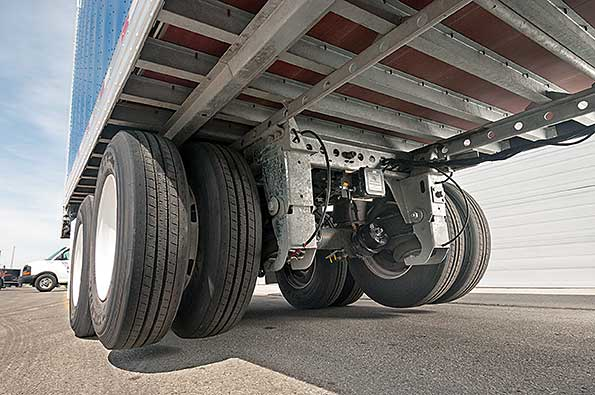 AutoPosiLift axle lift technology has been installed on 300 PepsiCo dryvan trailers built by Great Dane and Hyundai since the spring