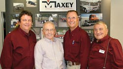 Celebrating the sale of Maxey Companies to MGS Inc are Andy Gehman MGS Inc and Fred Urben Carl Maxey Loren Maxey Maxey Companies Celebrating the sale of Maxey Companies to MGS Inc are Andy Gehman MGS Inc and Fred Urben Carl Maxey Loren Maxey Maxey Companies