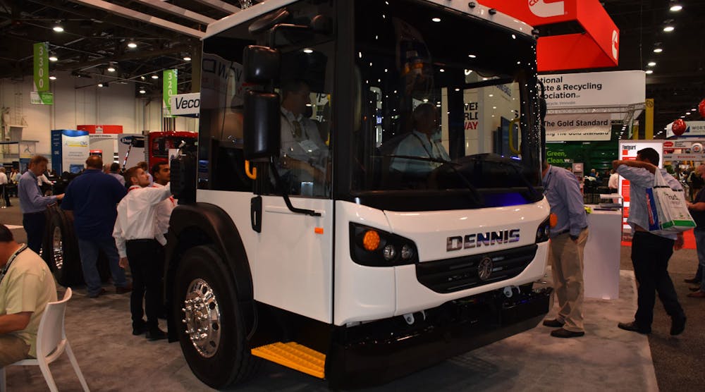 The Dennis Eagle ProView cab at WasteExpo 2018