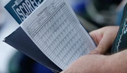 Baseball scorecard Baseball scorecard