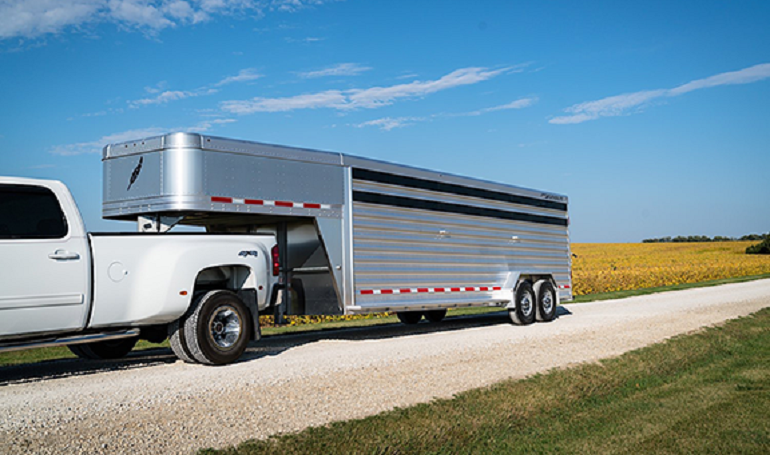 Featherlite livestock trailer