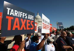 tariff protests tariff protests