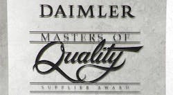 Daimler Master of Quality award Daimler Master of Quality award