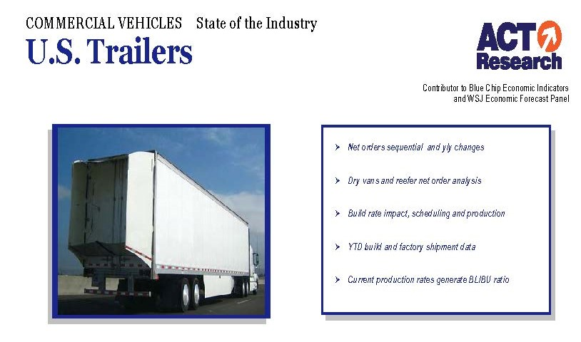 ACT July trailer orders