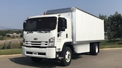Lightning Systems recently unveiled an electric powertrain for Class 6 Low Cab Forward vehicles integrated on a Chevy 6500XD chassis.