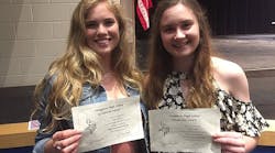 The Wahlin Foundation recently awarded scholarships to Stoughton High School graduates Tate Knutson, left, and Alexa Nelson.