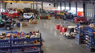 Snow and ice control equipment represent a major source of business for J C Madigan Inc a truck equipment distributor that recently moved into a new shop in Lancaster MA The company formerly was headquartered in nearby Harvard MA