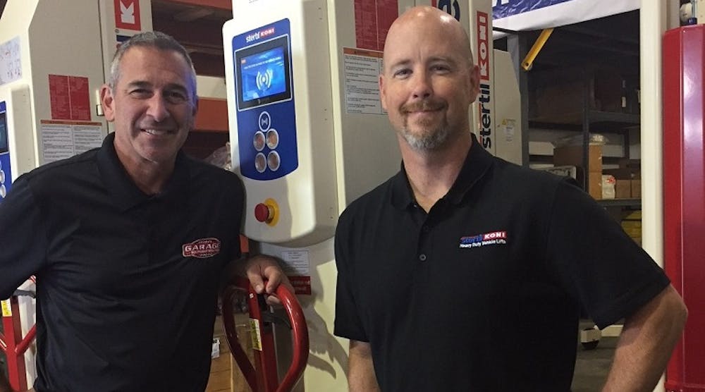 Top management at GES, Stertil-Koni&apos;s newest distributor: owner Leon Fiacco (left) and sales manager Chris Holmes.