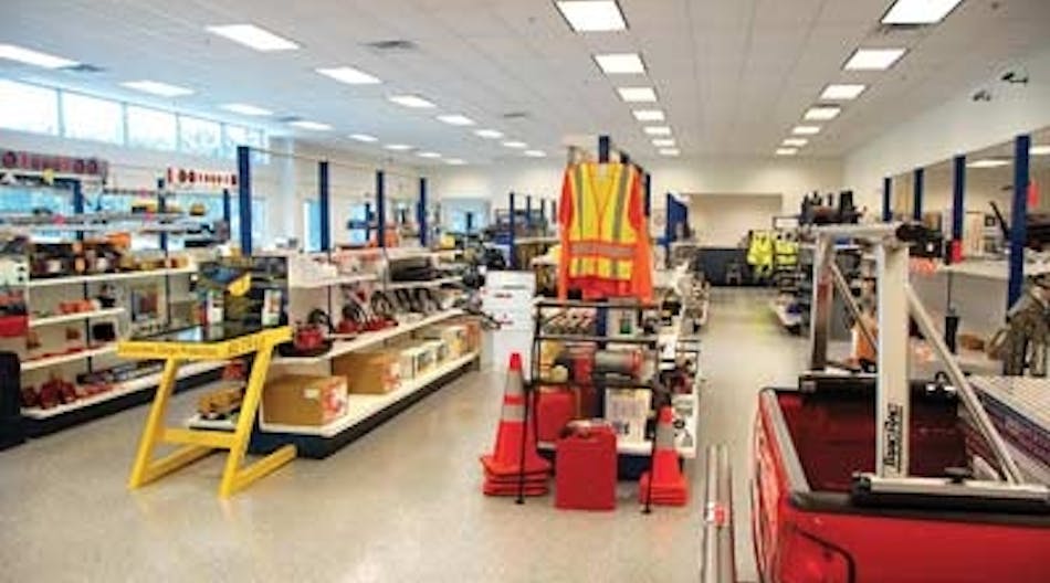 The new J C Madigan shop in Lancaster MA features a 9,000-sq-ft showroom for parts and accessories.
