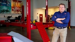 Larry Kendall, an assistPRO specialist at Rotary lift, works with customers to help them avoid costly shop design mistakes.